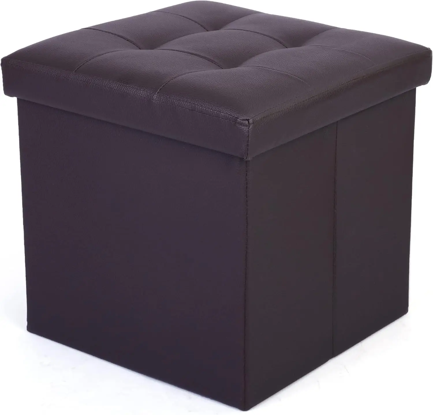 Storage Ottoman Cube, Brown Foot Stool Ottoman,13X12X12 H Square Ottoman With Lid, Faux Leather Seat For Dorm
Storage Ottoman Cube, Brown Foot Stool Ottoman,13X12X12 H Square Ottoman With Lid, Faux Leather Seat For Dorm