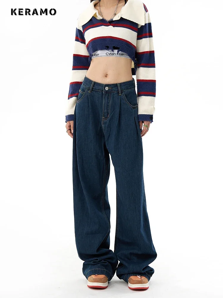 Casual Style High Waist Loose Jeans 2023 Winter Harajuku Vintage Pants Winter Women's Y2K Wide Leg Baggy Denim Trouser
Casual Style High Waist Loose Jeans 2023 Winter Harajuku Vintage Pants Winter Women's Y2K Wide Leg Baggy Denim Trouser