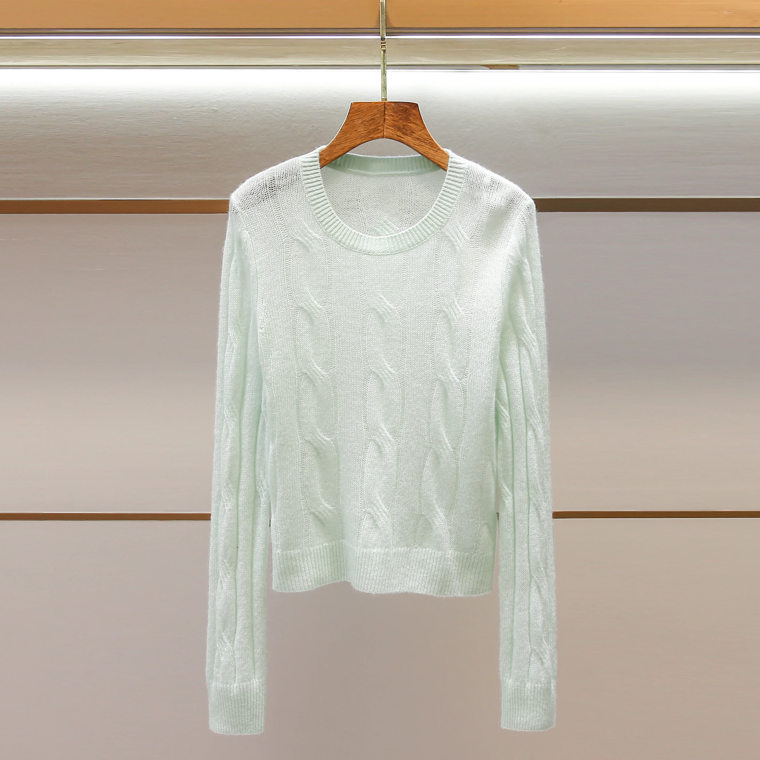 Spring 2026 Women's Casual Style Slim Fit Knitted Sweater Hollow out round Neck Lazy Pattern Soft Medium Thick Knitwear
Spring 2026 Women's Casual Style Slim Fit Knitted Sweater Hollow out round Neck Lazy Pattern Soft Medium Thick Knitwear