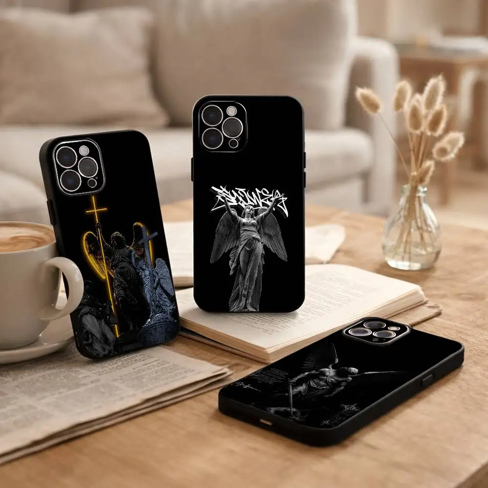 1PC A-Angel S-Sculpture Phone Case For iPhone17,16,15,14,13,12Plus,Pro Max,XS,5G Soft Silicone Black Cover
1PC A-Angel S-Sculpture Phone Case For iPhone17,16,15,14,13,12Plus,Pro Max,XS,5G Soft Silicone Black Cover