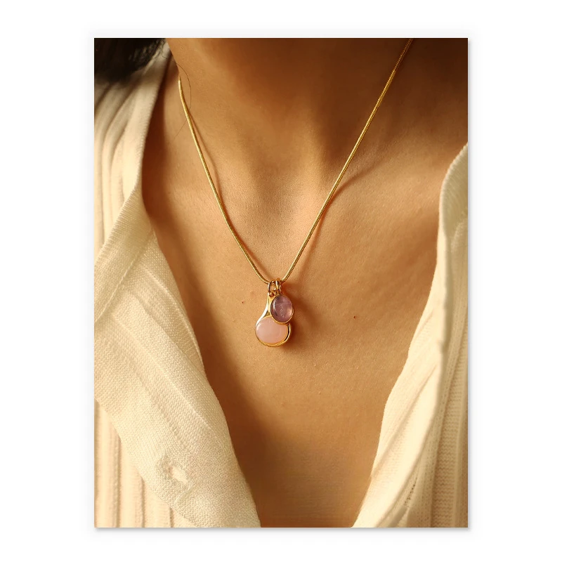 European and American niche temperament minimalist basic versatile natural stone pendant necklace necklace jewelry women
European and American niche temperament minimalist basic versatile natural stone pendant necklace necklace jewelry women