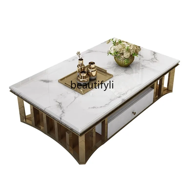 Creative coffee table small apartment natural marble coffee table living room home TV cabinet
Creative coffee table small apartment natural marble coffee table living room home TV cabinet