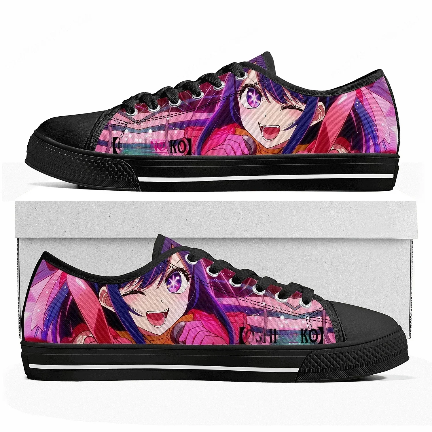 Oshi No Ko Low Top Sneakers Womens Mens Hoshino Ai High Quality Canvas Sneaker Casual Anime Cartoon Customize Shoes
Oshi No Ko Low Top Sneakers Womens Mens Hoshino Ai High Quality Canvas Sneaker Casual Anime Cartoon Customize Shoes