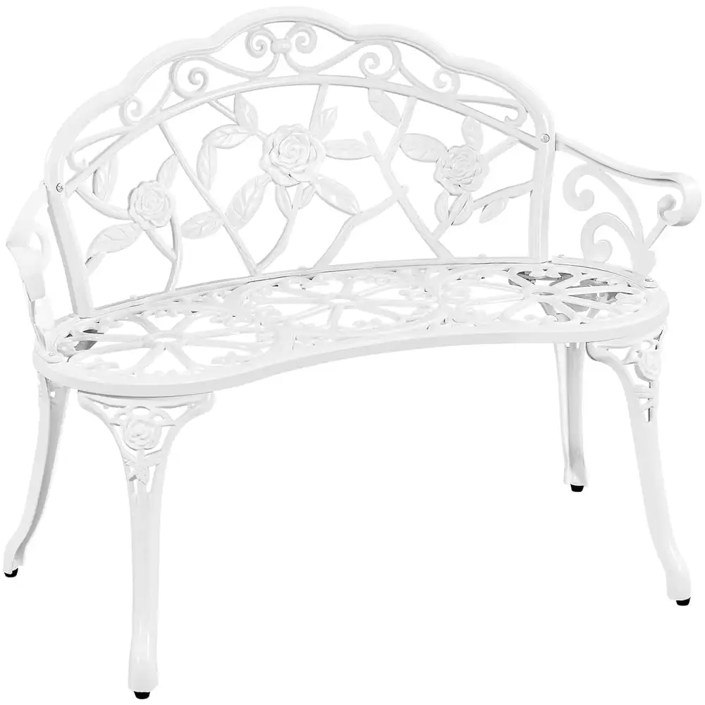 Elegant Floral Pattern Metal Loveseat, Comfortable Garden Bench, 500 lbs Capacity, Easy Assembly, Adjustable Foot Pads
Elegant Floral Pattern Metal Loveseat, Comfortable Garden Bench, 500 lbs Capacity, Easy Assembly, Adjustable Foot Pads