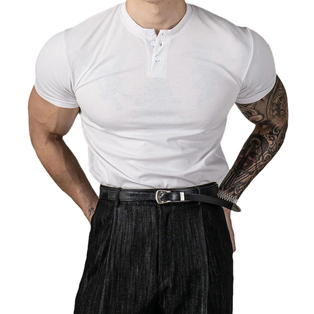 T-shirt Mens Tops Blouse Breathable Casual Fitness Minimalist Muscle Regular Short Sleeve Slim Fit Solid Color
T-shirt Mens Tops Blouse Breathable Casual Fitness Minimalist Muscle Regular Short Sleeve Slim Fit Solid Color
