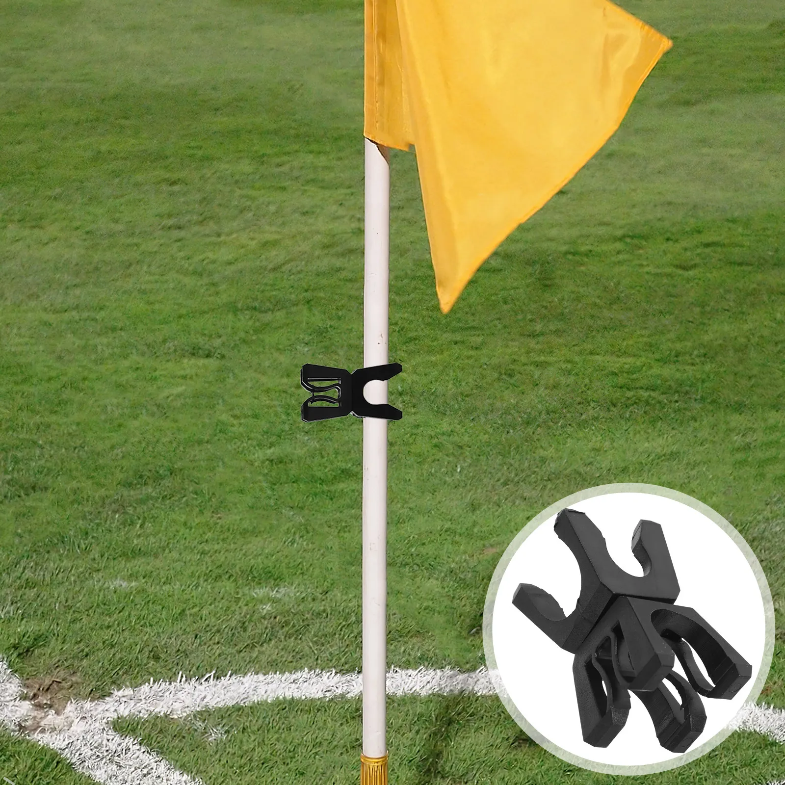 6pcs Corner Flag Buckle Clips: Durable Abs Marker Pole Connectors For Soccer Training Football Practice Equipment Tools
6pcs Corner Flag Buckle Clips: Durable Abs Marker Pole Connectors For Soccer Training Football Practice Equipment Tools