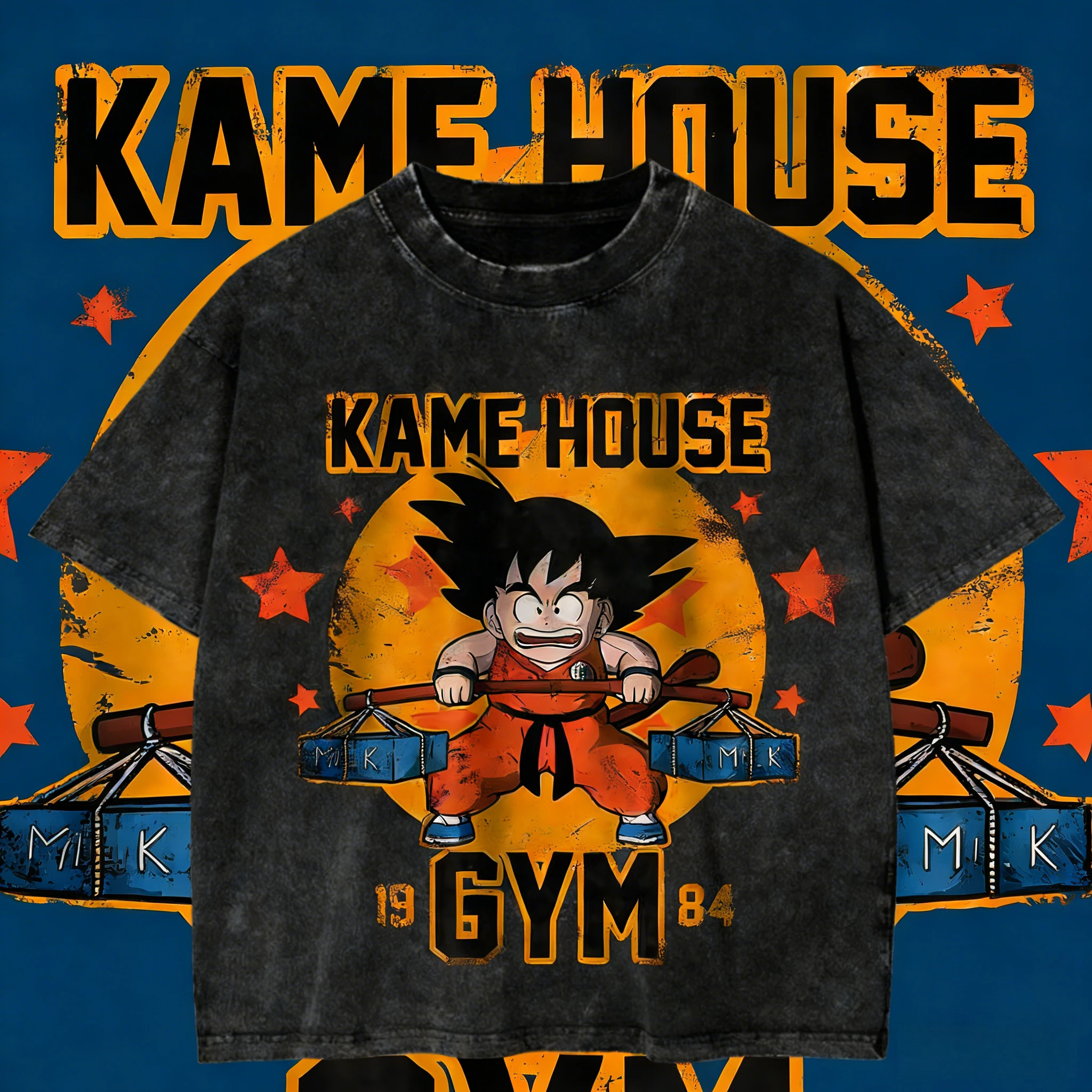 Dragon Ball 2026 Summer Oversized T-Shirt 100% Cotton Washed Vintage Kame House Gym Goku Print Unisex Casual Tee for Anime Fans
Dragon Ball 2026 Summer Oversized T-Shirt 100% Cotton Washed Vintage Kame House Gym Goku Print Unisex Casual Tee for Anime Fans
