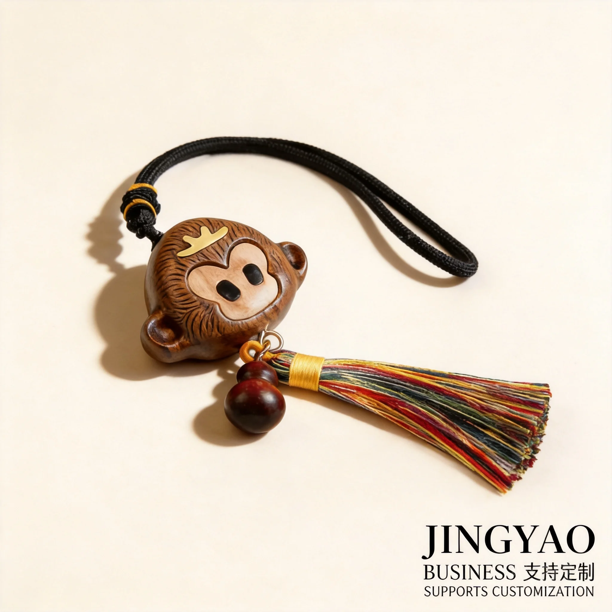 Chinese Style Lucky Walnut Wood Monkey King Pendant Good Luck Blessing Wealth Attracting Car Hanging Ornament Cute Cartoon Bag
Chinese Style Lucky Walnut Wood Monkey King Pendant Good Luck Blessing Wealth Attracting Car Hanging Ornament Cute Cartoon Bag