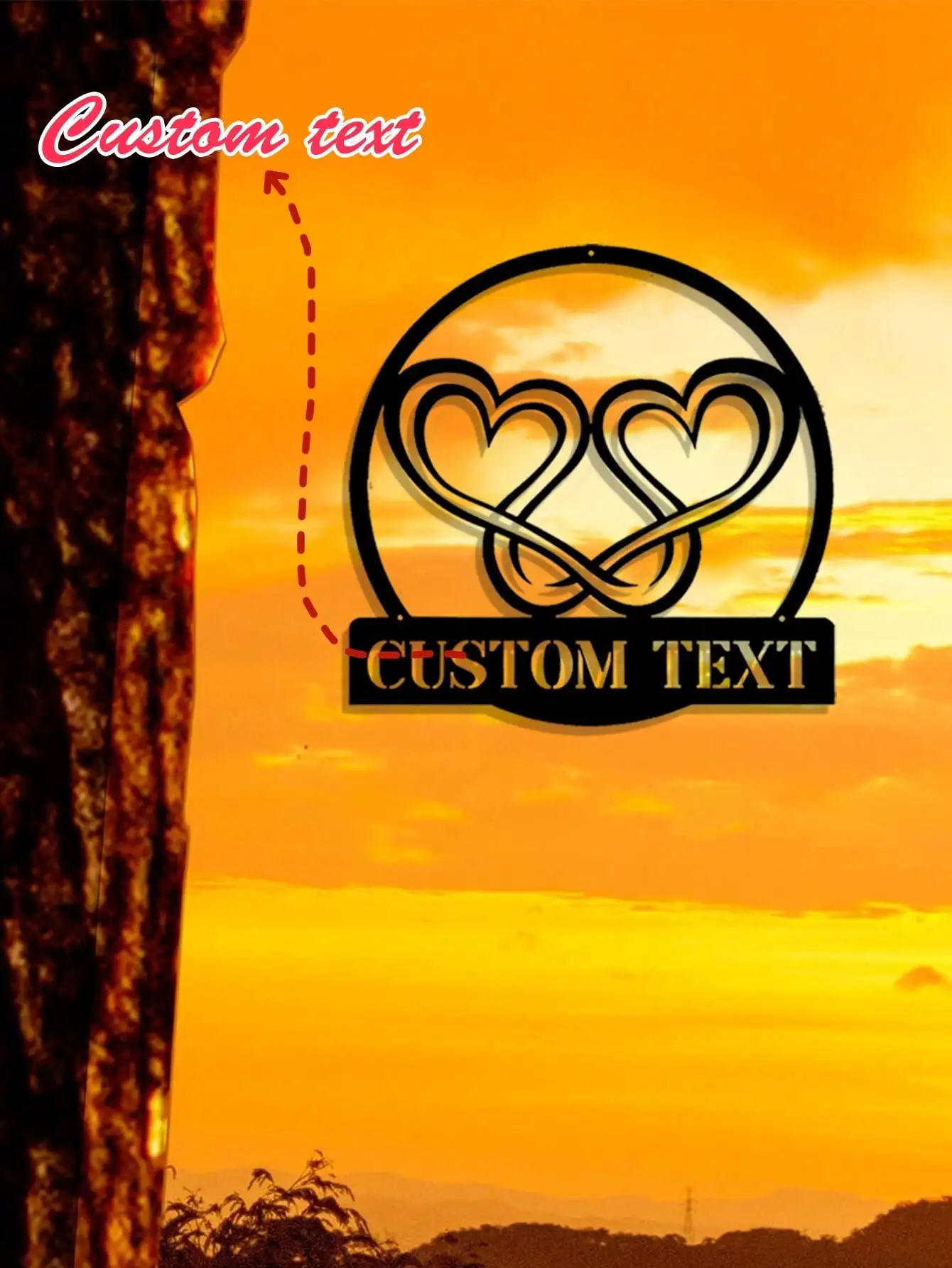 Personalized Metal Heart Wall Art Custom Name Home Decor Sign
Personalized Metal Heart Wall Art Custom Name Home Decor Sign