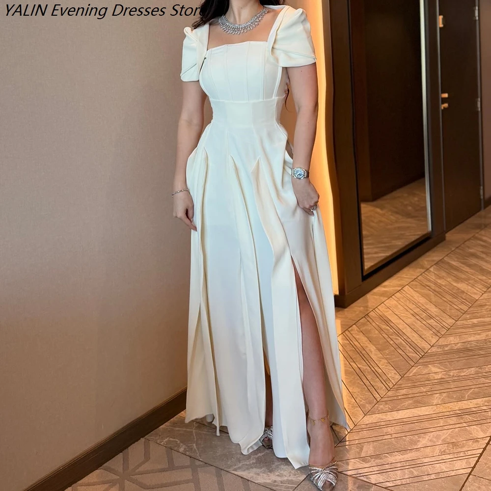 Women's A-line Evening Dresses Floor-length Square Collar Sleeveless Prom Dresses Simple Fashion Draped Casual Customized Gowns
Women's A-line Evening Dresses Floor-length Square Collar Sleeveless Prom Dresses Simple Fashion Draped Casual Customized Gowns