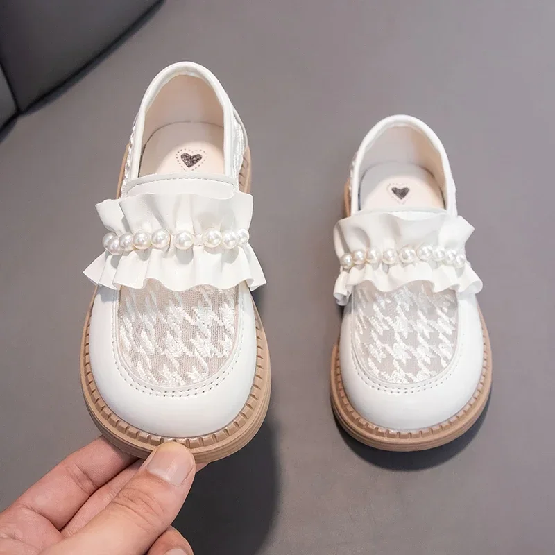 Girls Princess Shoes Mesh Breathable Pearls Fashion Kids Leather Shoes for Party Wedding Children Loafers Slip-on
Girls Princess Shoes Mesh Breathable Pearls Fashion Kids Leather Shoes for Party Wedding Children Loafers Slip-on