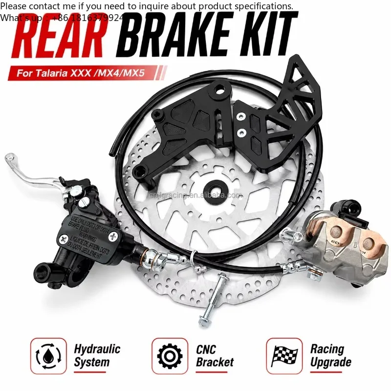 Premium Complete Rear Disc Brake System Reinforced Hydraulic Caliper Assembly Motocross Upgrades for Talaria XXX MX4 MX5
Premium Complete Rear Disc Brake System Reinforced Hydraulic Caliper Assembly Motocross Upgrades for Talaria XXX MX4 MX5