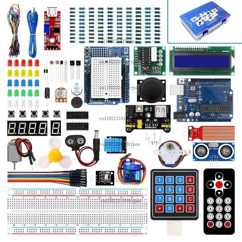 Super beginner kit for UNO R3 deluxe upgrade version - breadboard beginner learning kit
Super beginner kit for UNO R3 deluxe upgrade version - breadboard beginner learning kit