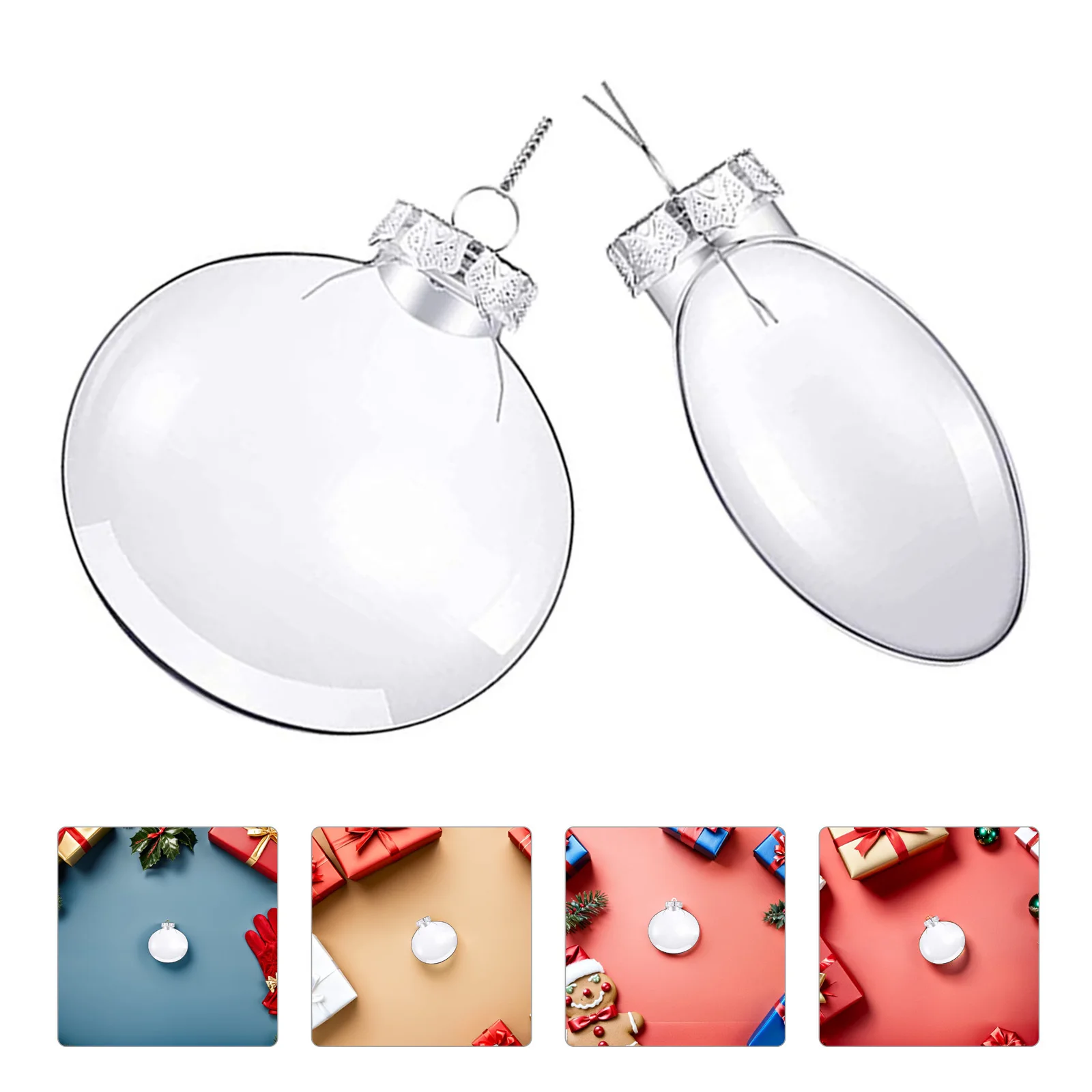 20pcs Diy Hanging Flat Ball Clear Xmas Tree Decorations Holiday Party Christmas Crafts Baubles Ornament Supplies
20pcs Diy Hanging Flat Ball Clear Xmas Tree Decorations Holiday Party Christmas Crafts Baubles Ornament Supplies