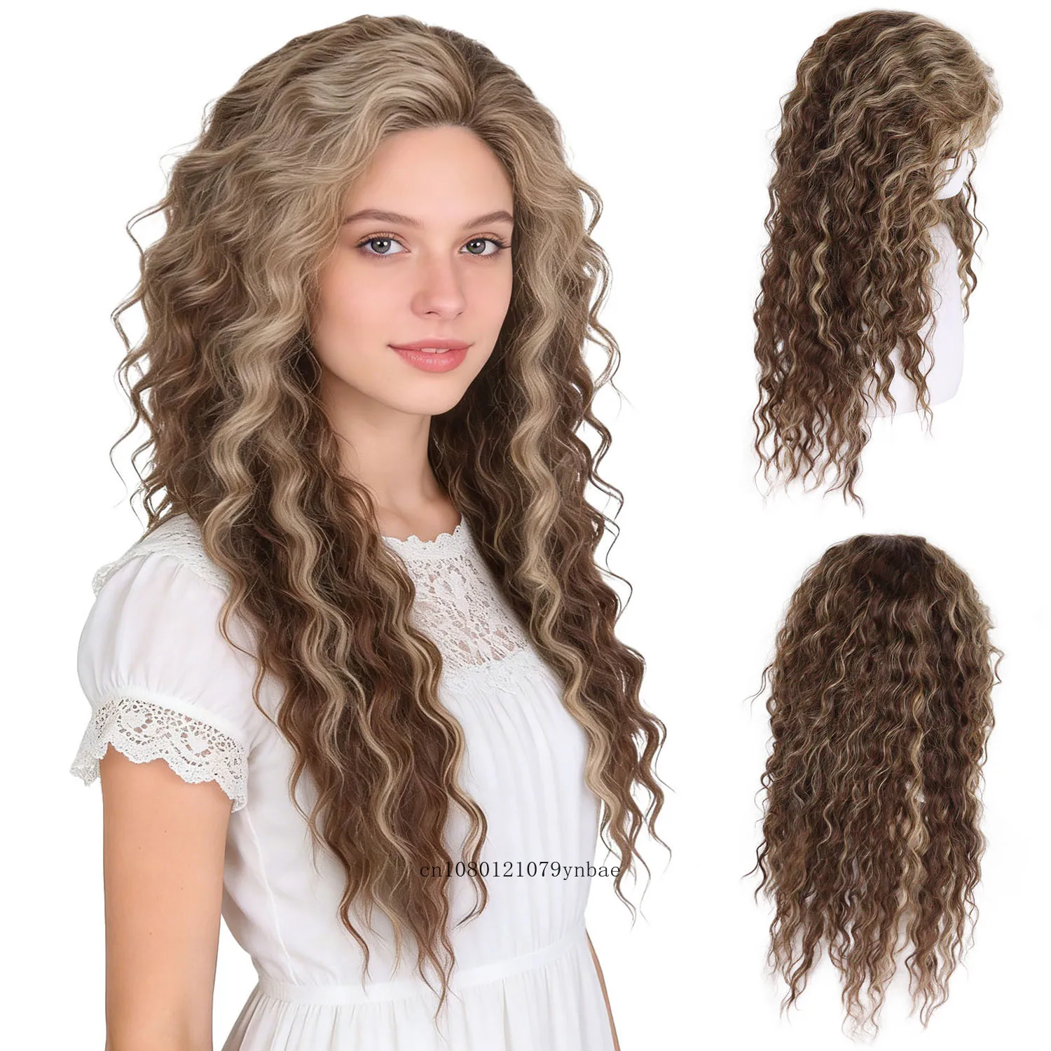Синтетические длинные кудрявые парики для женщин с коричневыми прядями, термостойкие, коричнево-русые, с глубокими волнами, для пожилых женщин и дрэг-квин
Синтетические длинные кудрявые парики для женщин с коричневыми прядями, термостойкие, коричнево-русые, с глубокими волнами, для пожилых женщин и дрэг-квин