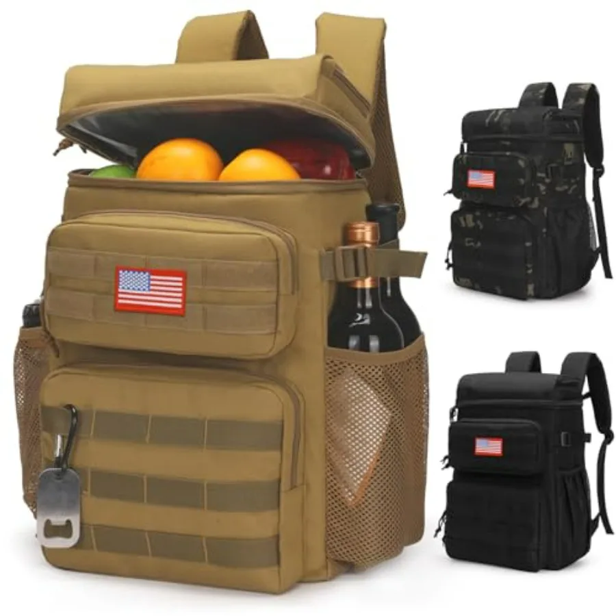 Tactical Backpack Cooler: Soft Lightweight Leakproof Insulated Cooler Bag in Black, Waterproof Portable Design for Beach, Trave
Tactical Backpack Cooler: Soft Lightweight Leakproof Insulated Cooler Bag in Black, Waterproof Portable Design for Beach, Trave