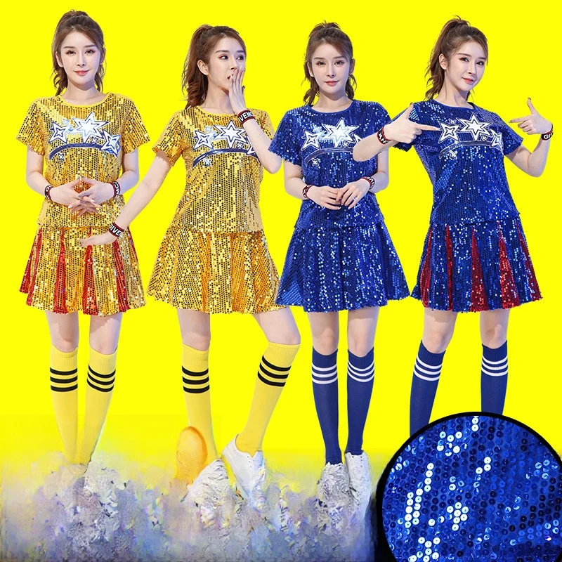 Modern Square Jazz Dance Performance Costume Women's New Style Sequin Cheerleading Gymnastics Dance Clothing Adult Size
Modern Square Jazz Dance Performance Costume Women's New Style Sequin Cheerleading Gymnastics Dance Clothing Adult Size