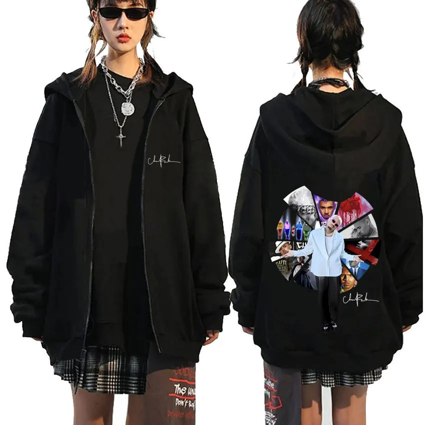 Hip Hop Rapper Chris Brown Music Album Cover Zipper Hoodie Male Fashion Oversized Zip Up Jacket Men Casual Fleece Zip Up Hoodies
Hip Hop Rapper Chris Brown Music Album Cover Zipper Hoodie Male Fashion Oversized Zip Up Jacket Men Casual Fleece Zip Up Hoodies