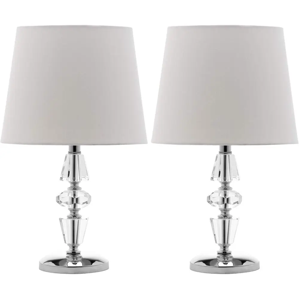 Tiered Crystal and Shade LED Table Lamp Set for Bedroom, Living Room, Office, and Nightstand (2-Pack)
Tiered Crystal and Shade LED Table Lamp Set for Bedroom, Living Room, Office, and Nightstand (2-Pack)