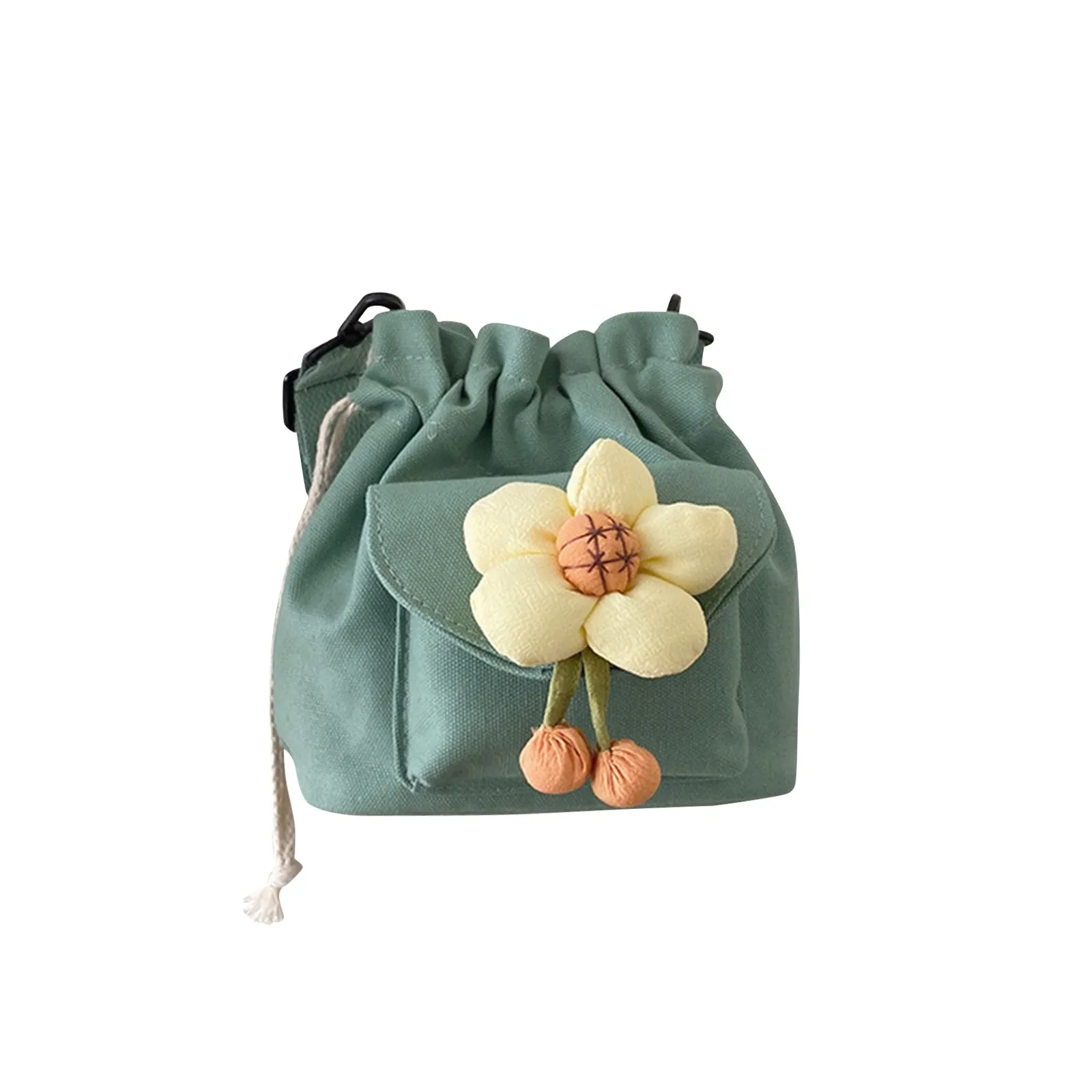 Canvas Messenger Bag Korean Style Versatile Drawstring Small Bag Women'S Flower Cute Cloth Bag Id Coin Storage Bag
Canvas Messenger Bag Korean Style Versatile Drawstring Small Bag Women'S Flower Cute Cloth Bag Id Coin Storage Bag
