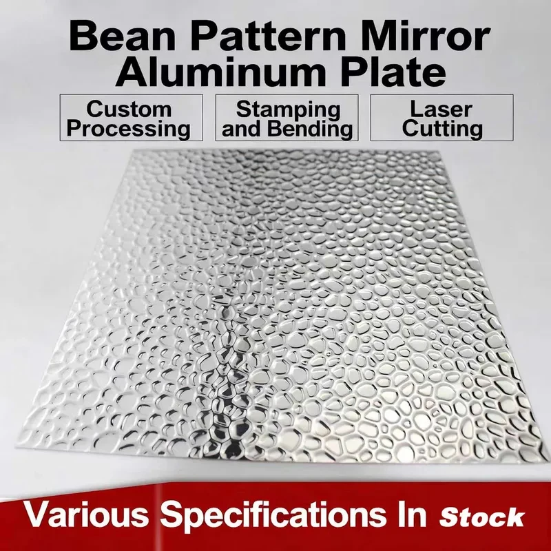 Mirror Finish Embossed Aluminum Sheet Bean Hammer Pattern 86% High Reflectivity Custom Lampshade Plate
Mirror Finish Embossed Aluminum Sheet Bean Hammer Pattern 86% High Reflectivity Custom Lampshade Plate
