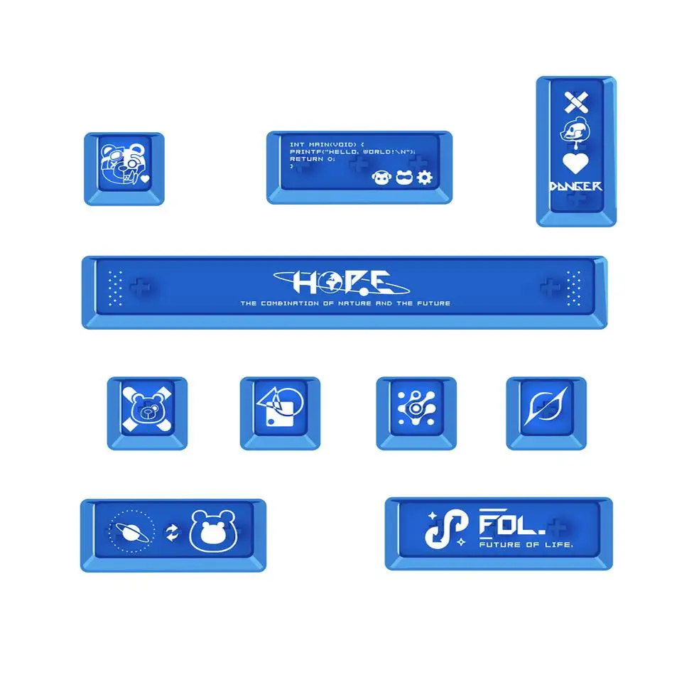 Fully Transparent Personalized Keycap 10pcs Cherry Profile Custom Keyboard Cap Multiple Color Supplementary Keycap for MX Switch
Fully Transparent Personalized Keycap 10pcs Cherry Profile Custom Keyboard Cap Multiple Color Supplementary Keycap for MX Switch