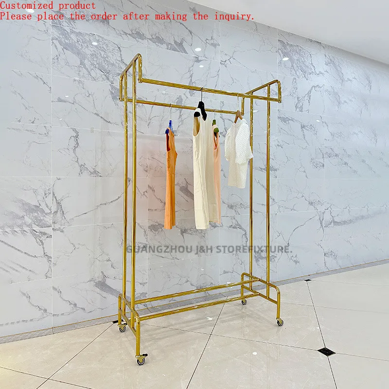 Floor-Standing Garment Rack Modern Elegance Bridal Boutique Dress Racks Heavy Duty Gold Wedding Dress Stand Bridal Store Racks
Floor-Standing Garment Rack Modern Elegance Bridal Boutique Dress Racks Heavy Duty Gold Wedding Dress Stand Bridal Store Racks