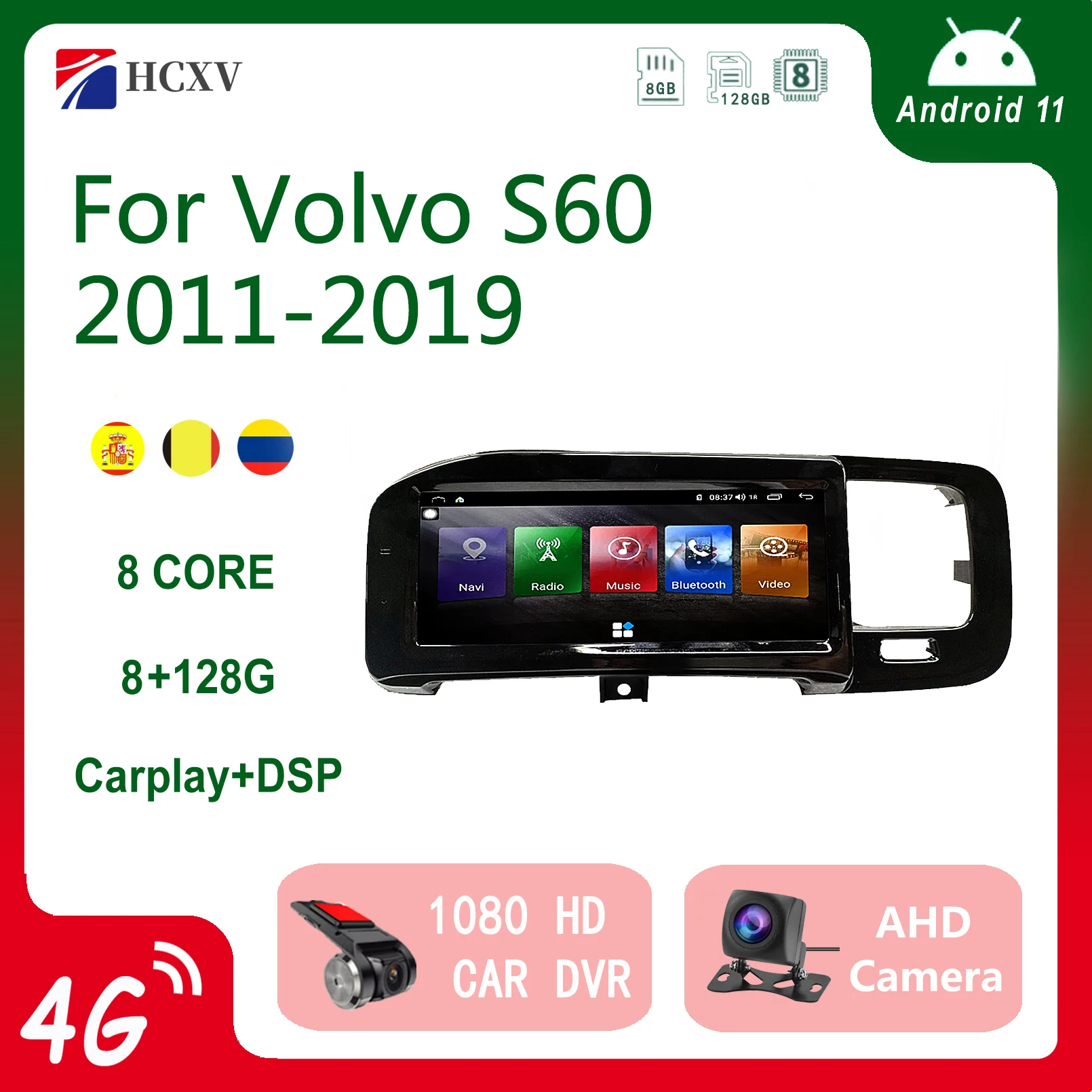 Автомобильный радиоприемник для Volvo S60 2011 2019 видеоплееры с экраном Bluetooth 2 Din Android 11 стереоприемник автомобильный мультимедиа
Автомобильный радиоприемник для Volvo S60 2011 2019 видеоплееры с экраном Bluetooth 2 Din Android 11 стереоприемник автомобильный мультимедиа