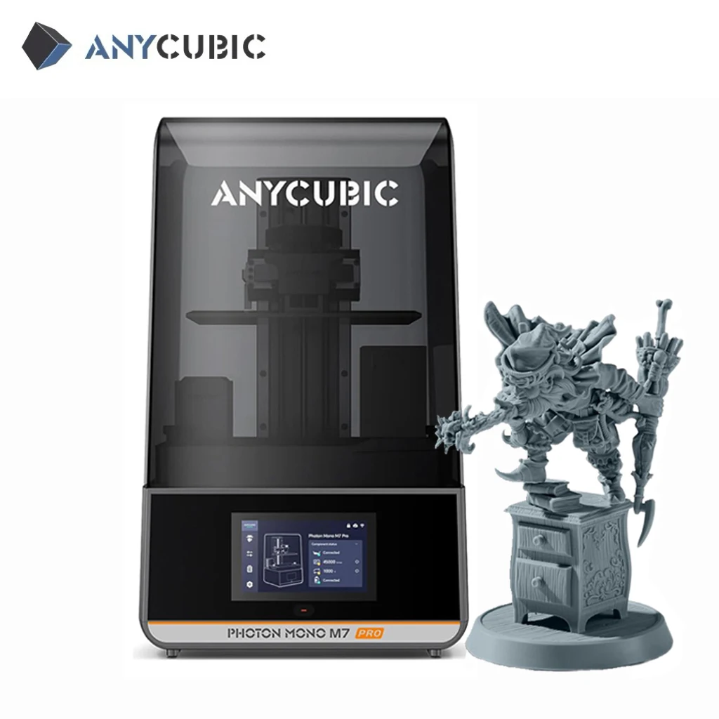 3D-принтер Anycubic Photon Mono M7 Pro HD 14K с автоматической LCD-печатью на фотополимерной смоле, двойным экструдером, большой областью печати 223*126*230 мм для стоматологии
3D-принтер Anycubic Photon Mono M7 Pro HD 14K с автоматической LCD-печатью на фотополимерной смоле, двойным экструдером, большой областью печати 223*126*230 мм для стоматологии