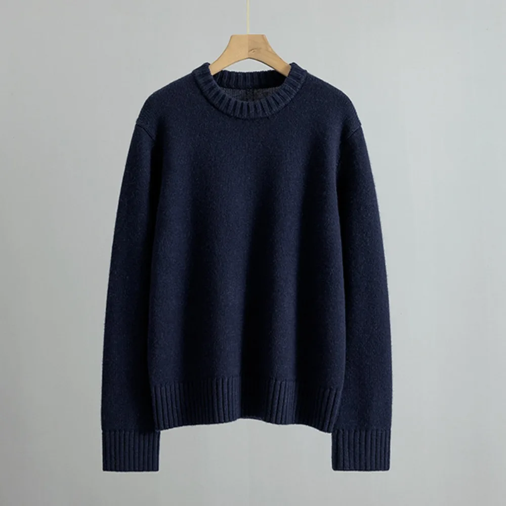Autumn and Winter New Thickened Pure Cashmere Round Neck Pullover Women Sweater
Autumn and Winter New Thickened Pure Cashmere Round Neck Pullover Women Sweater