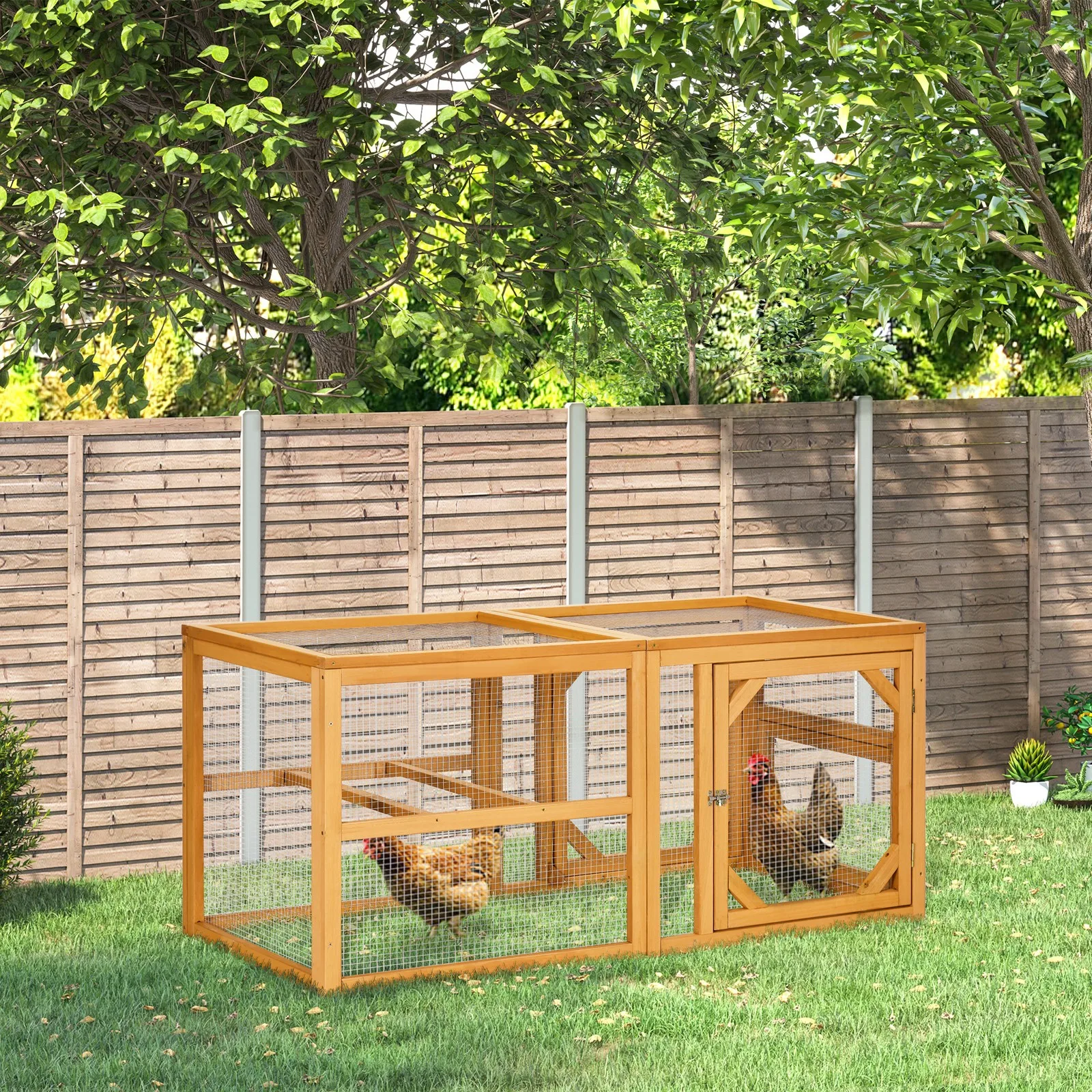 Wooden Chicken Coop Large Chicken Run with Combinable Design
Wooden Chicken Coop Large Chicken Run with Combinable Design