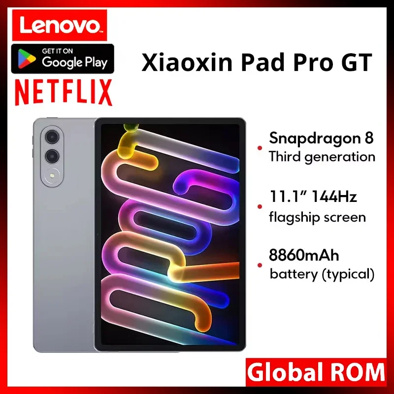 New Lenovo Xiaoxin Pad Pro GT Tablet 11.1'' 3.2K LCD 144Hz Display Snapdragon 8 Gen 3 CN Version 8860mAh Android Pad P
New Lenovo Xiaoxin Pad Pro GT Tablet 11.1'' 3.2K LCD 144Hz Display Snapdragon 8 Gen 3 CN Version 8860mAh Android Pad P
