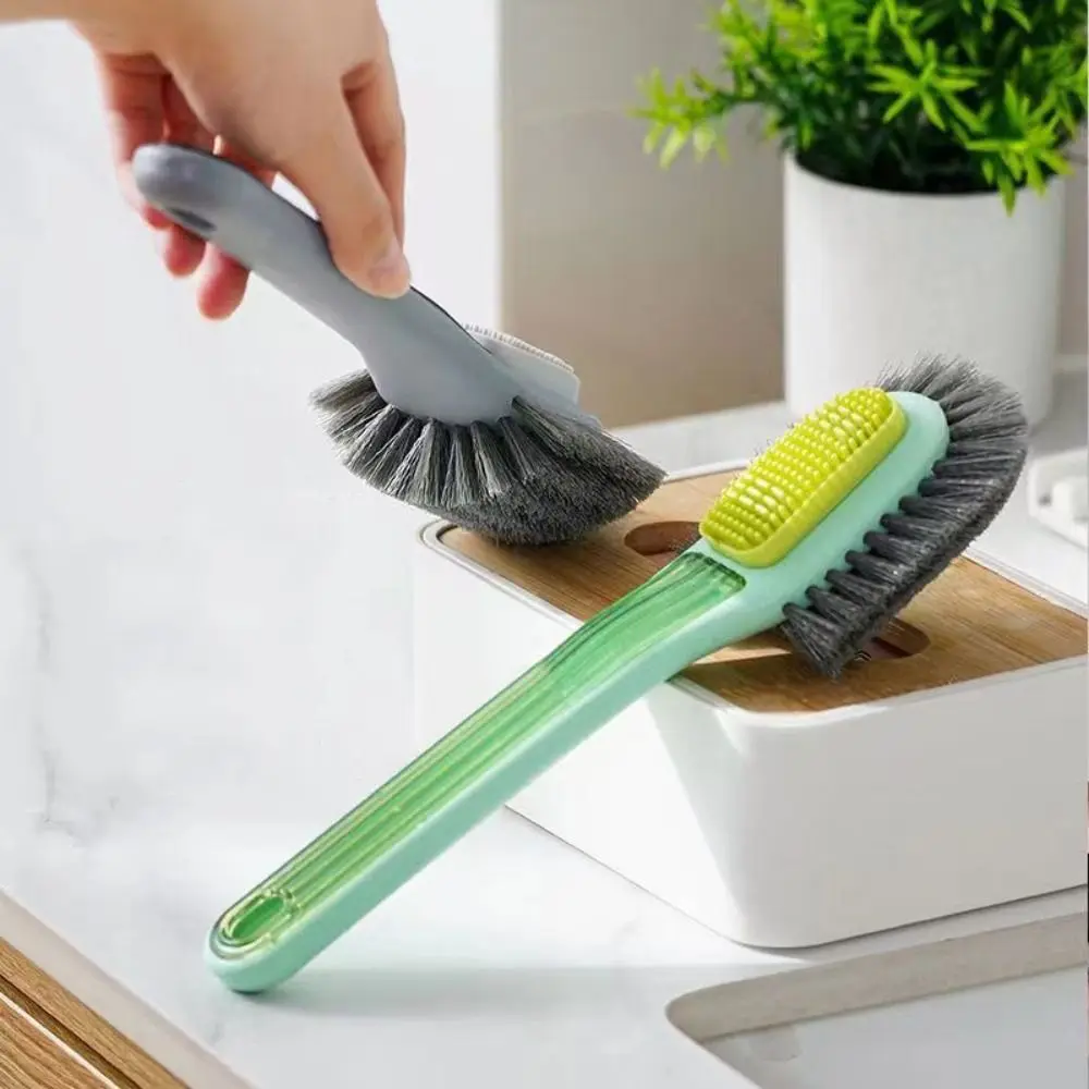 Double-sided Multifunctional Shoe Brush Long Handle Plastic Cleaning Brush Soft Bristle Non-Slip Circular Washing Clothes Brush
Double-sided Multifunctional Shoe Brush Long Handle Plastic Cleaning Brush Soft Bristle Non-Slip Circular Washing Clothes Brush