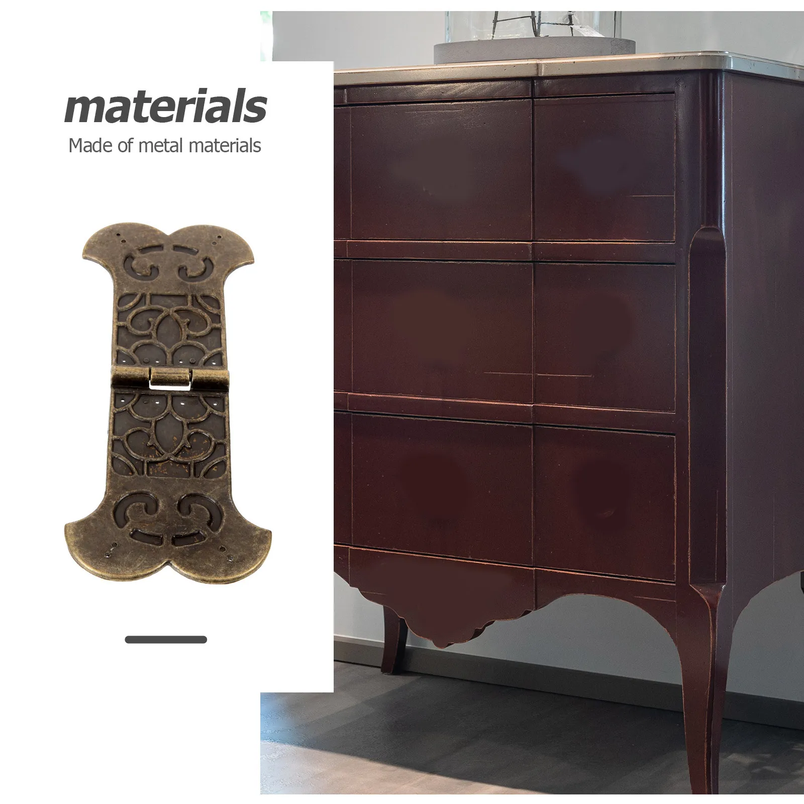 2 Pcs Hinge Small Decorative Hinges for Boxes Metal Retro Craft Cabinets Hardware Toolbox Vintage
2 Pcs Hinge Small Decorative Hinges for Boxes Metal Retro Craft Cabinets Hardware Toolbox Vintage