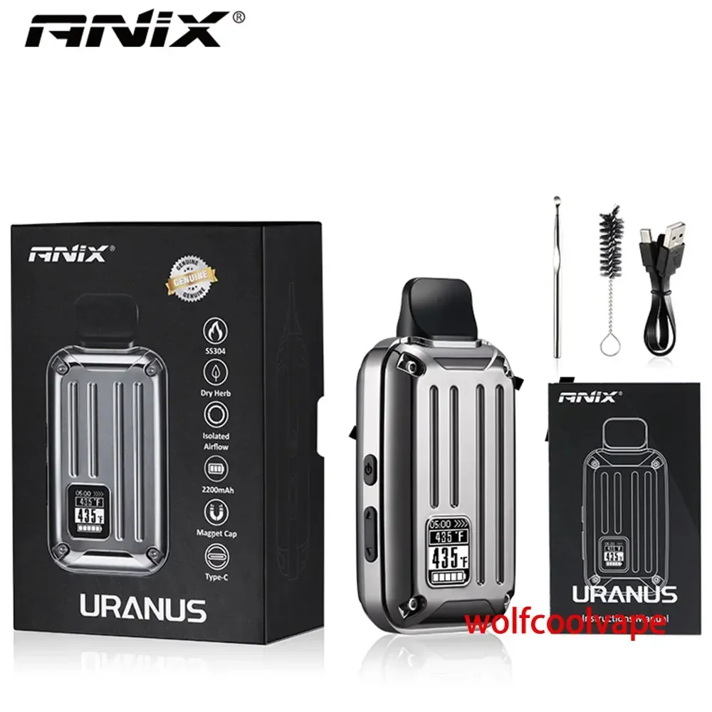 Wolfcoolvape Портативный испаритель сухих трав MOD ANIX Uranus Herbal Vape Pen Наборы электронных сигарет OLED-экран Аккумулятор 2200 мАч
Wolfcoolvape Портативный испаритель сухих трав MOD ANIX Uranus Herbal Vape Pen Наборы электронных сигарет OLED-экран Аккумулятор 2200 мАч