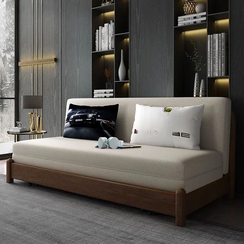 All solid wood sofa, simple folding double multi-functional retractable living room dual-purpose single bed
All solid wood sofa, simple folding double multi-functional retractable living room dual-purpose single bed