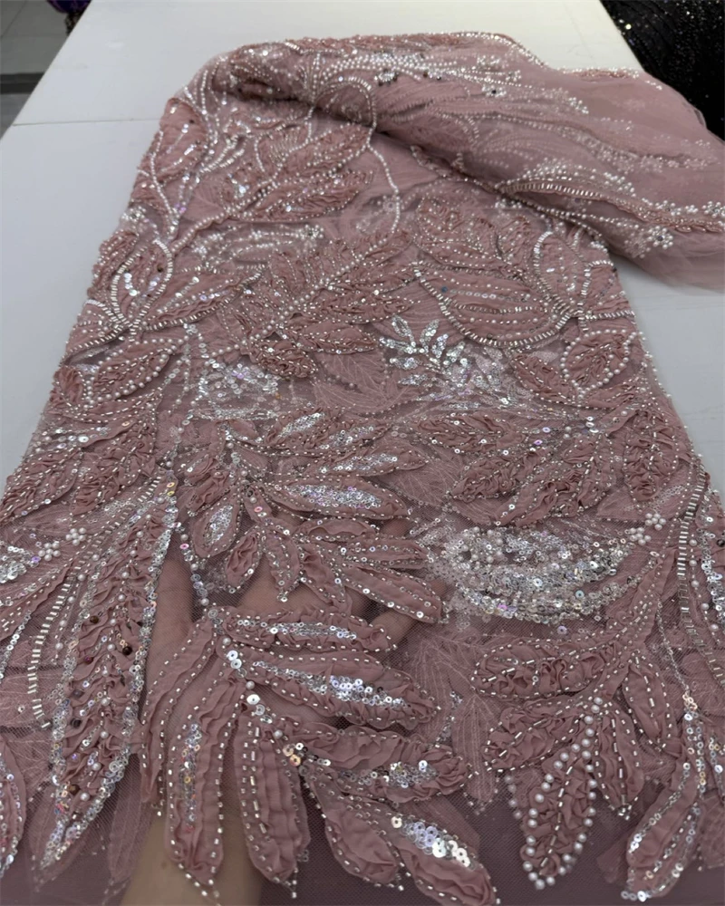 Luxury African Sequins Beaded Lace Fabric High Quality Lace French Lace Fabric Nigerian Lace Fabrics Party
Luxury African Sequins Beaded Lace Fabric High Quality Lace French Lace Fabric Nigerian Lace Fabrics Party