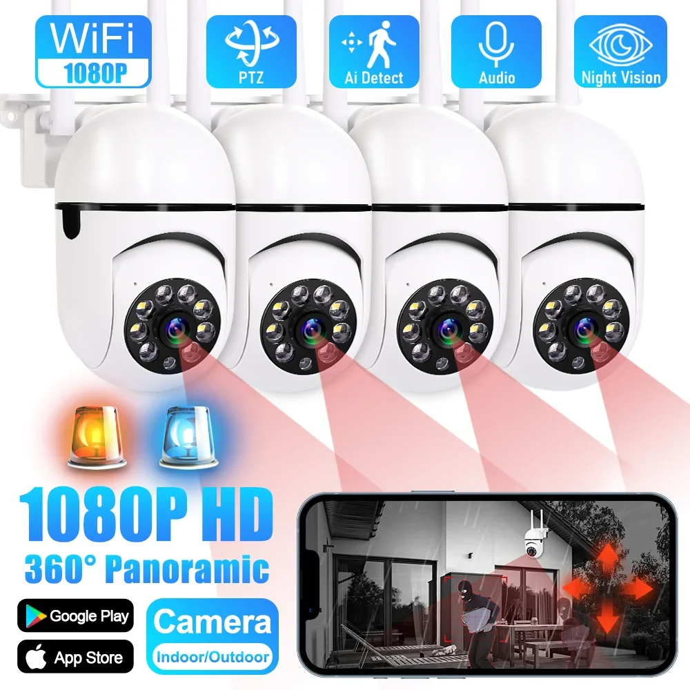 Оригинальная IP-камера с Wi-Fi HD 1080P, инфракрасная полноцветная камера наблюдения с функцией ночного видения, наружная беспроводная камера наблюдения с ИИ-датчиком присутствия
Оригинальная IP-камера с Wi-Fi HD 1080P, инфракрасная полноцветная камера наблюдения с функцией ночного видения, наружная беспроводная камера наблюдения с ИИ-датчиком присутствия