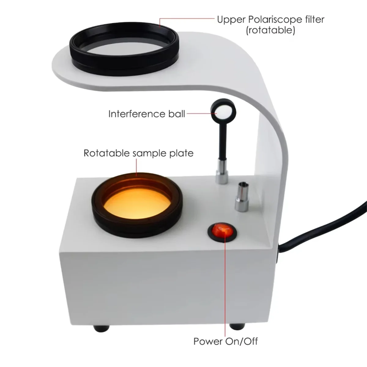 A04I Desktop Polariscope Built-in LED Gemstone 2 Glass Filter Gem Jewelry Polarizer Tester Tool Loupes and Magnifiers EU
A04I Desktop Polariscope Built-in LED Gemstone 2 Glass Filter Gem Jewelry Polarizer Tester Tool Loupes and Magnifiers EU
