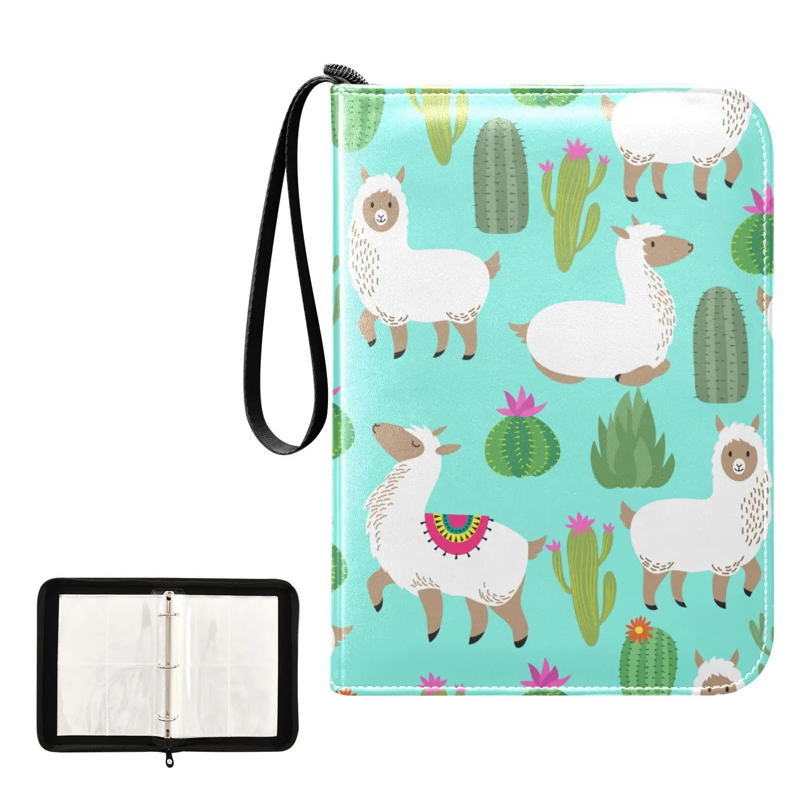 Cute Llama Alpaca Cacti 4 Pocket Card Binder, 400 Double Sided Pocket Album for Sport Game Cards, Unique Card Collection Storage
Cute Llama Alpaca Cacti 4 Pocket Card Binder, 400 Double Sided Pocket Album for Sport Game Cards, Unique Card Collection Storage