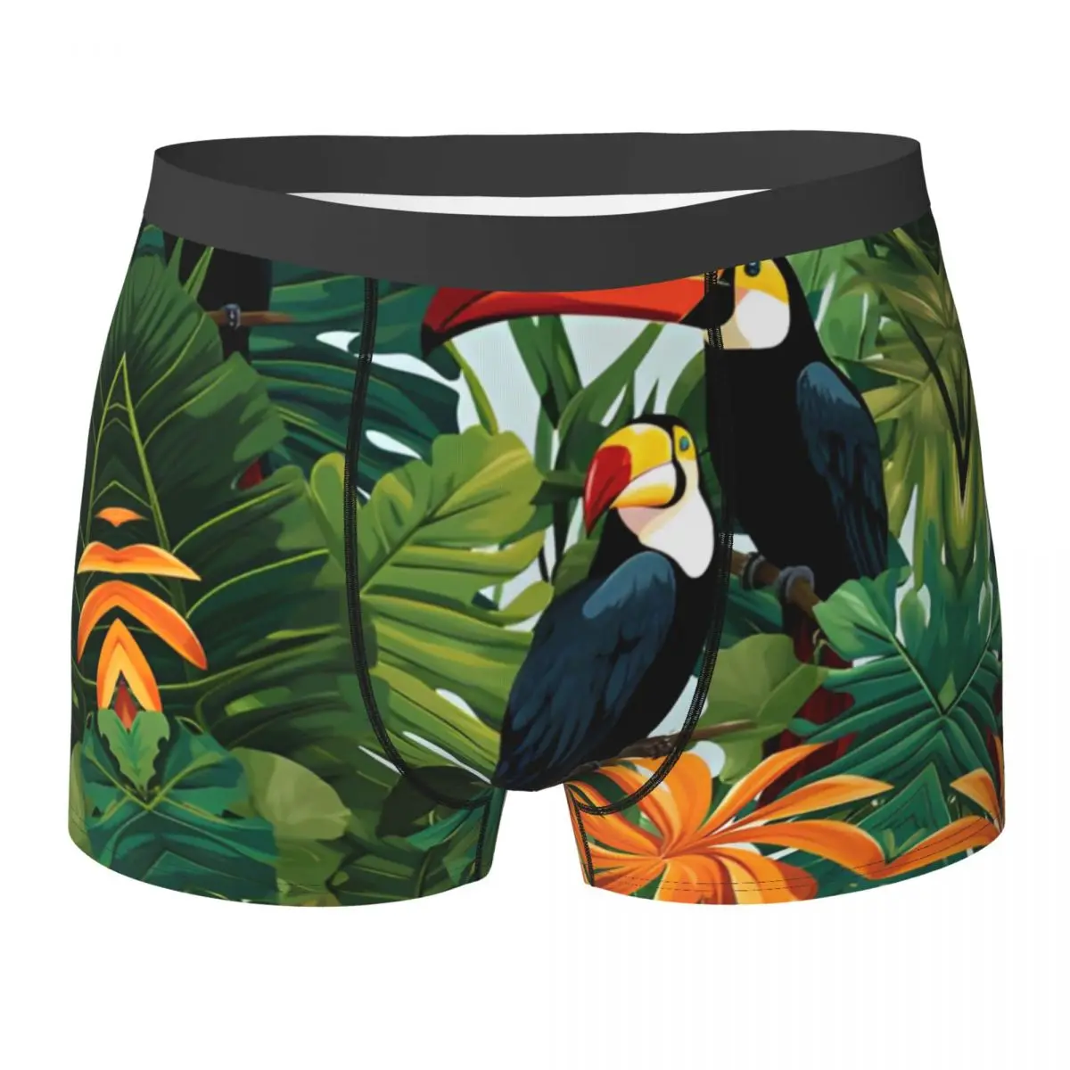 Tropical Forest Underwear Pouch Trenky Boxershorts Custom Boxer Brief Funny Males Underpants Big Size
Tropical Forest Underwear Pouch Trenky Boxershorts Custom Boxer Brief Funny Males Underpants Big Size