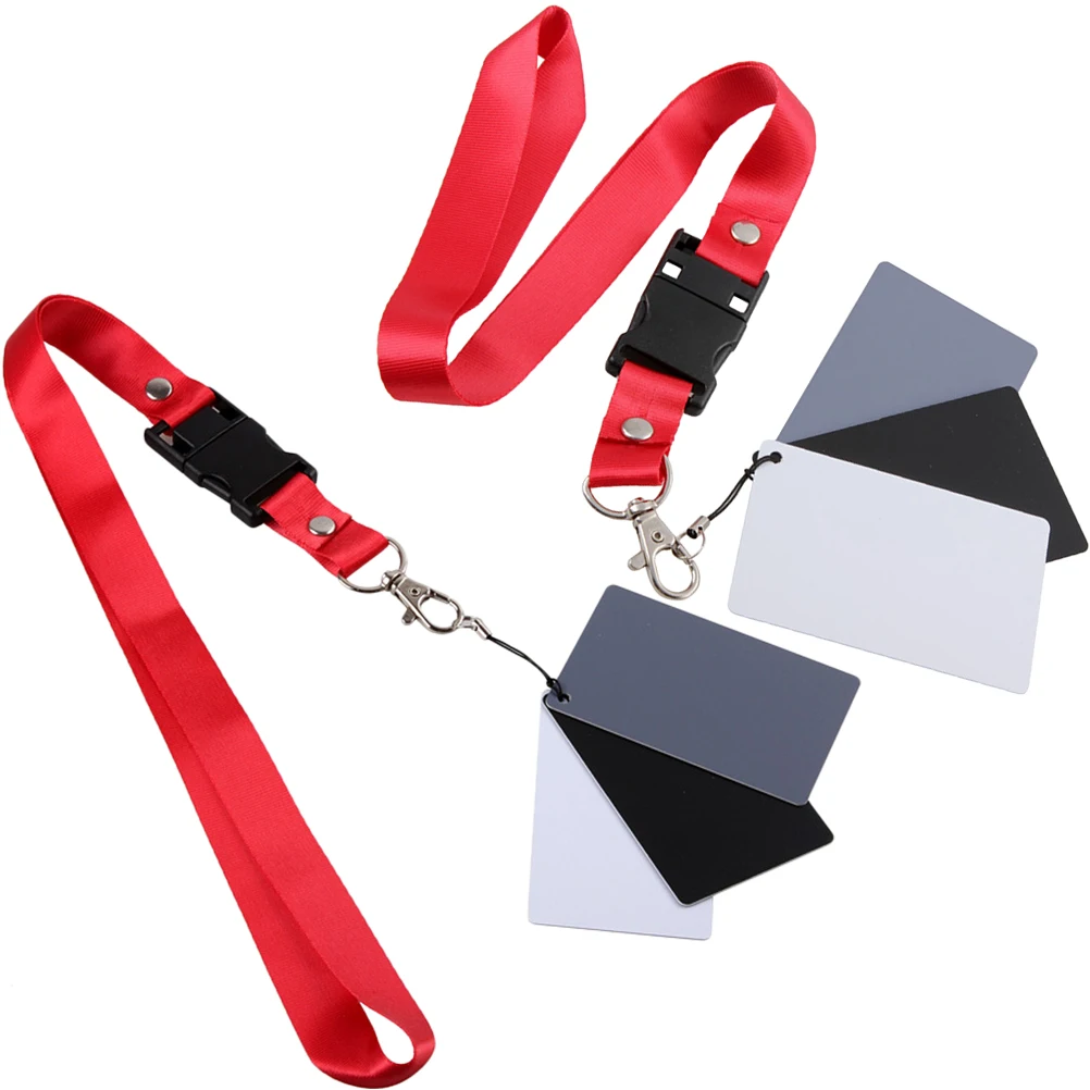 2pcs with Strap White Balance Photography Exposure Checker Black White Gray Three-color Card Neck Lanyard Camera
2pcs with Strap White Balance Photography Exposure Checker Black White Gray Three-color Card Neck Lanyard Camera
