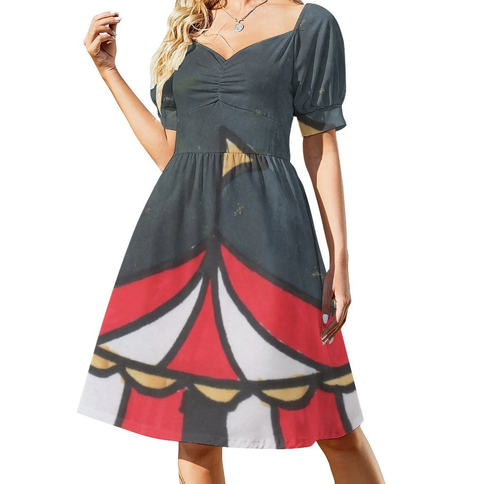 The Circus Short Sleeved Dress party dress women elegant luxury clothes for women Dress vintage
The Circus Short Sleeved Dress party dress women elegant luxury clothes for women Dress vintage
