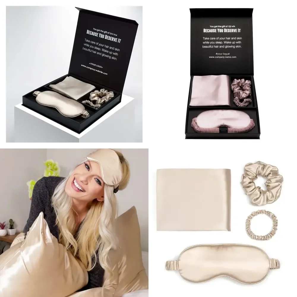 【CHIMU HOME】100% Mulberry Silk 3Pcs Gift Set Pillowcase Eye Mask Hair Scrunchie Custom Box
【CHIMU HOME】100% Mulberry Silk 3Pcs Gift Set Pillowcase Eye Mask Hair Scrunchie Custom Box