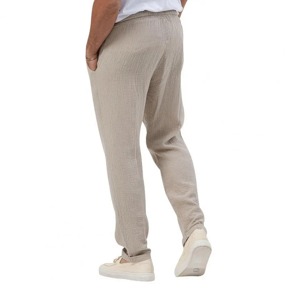 Regular Fit Men Pants Men's Autumn Jogging Pants Comfortable Elastic Waist Fitness Trousers with Breathable Solid Color
Regular Fit Men Pants Men's Autumn Jogging Pants Comfortable Elastic Waist Fitness Trousers with Breathable Solid Color