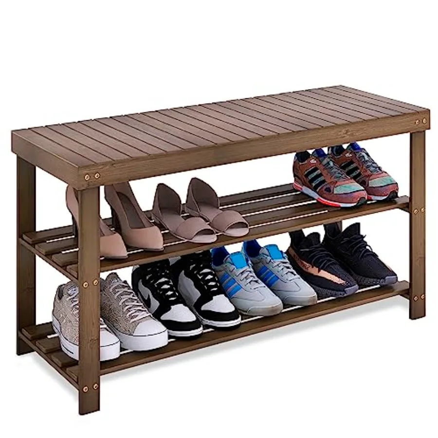 Bamboo Shoe Rack Bench 3-Tier Shoe Organizer Storage Shelf for Entryway Hallway Bathroom Living Room
Bamboo Shoe Rack Bench 3-Tier Shoe Organizer Storage Shelf for Entryway Hallway Bathroom Living Room
