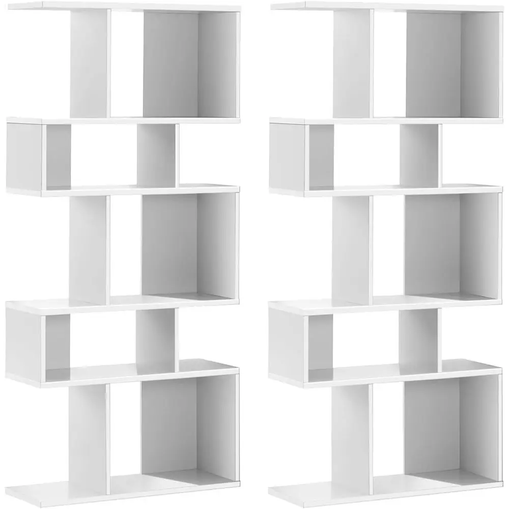 5-Tier White Wooden Bookshelf, 70 Tall, Holds up to 44 lbs, Decorative Open Shelves with Anti-Tip Feature
5-Tier White Wooden Bookshelf, 70 Tall, Holds up to 44 lbs, Decorative Open Shelves with Anti-Tip Feature