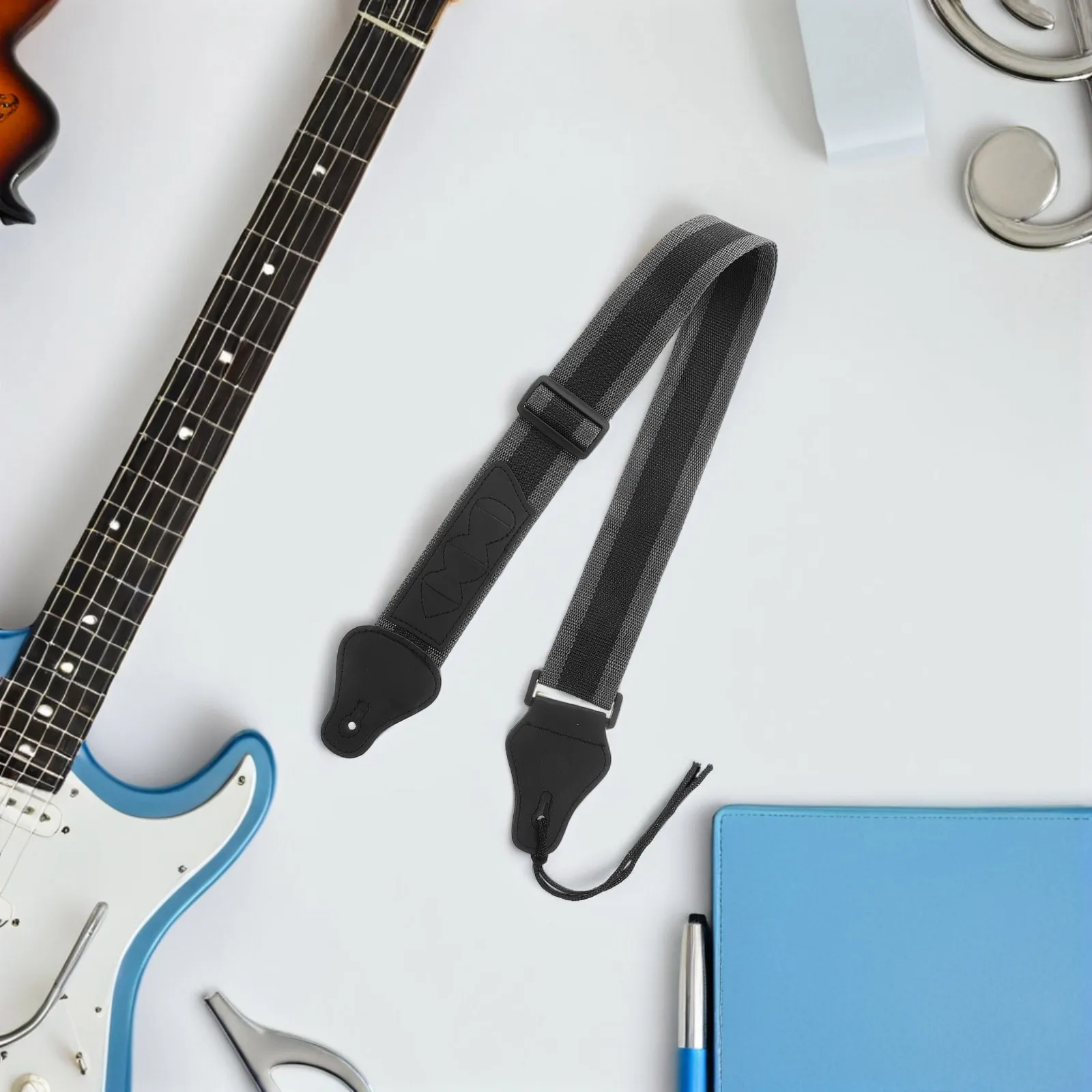 Acoustic Guitar Strap Adjustable Nylon Breathable Mesh with Convenient Pick Holder for Guitar Supplies Electric Bass Strap
Acoustic Guitar Strap Adjustable Nylon Breathable Mesh with Convenient Pick Holder for Guitar Supplies Electric Bass Strap