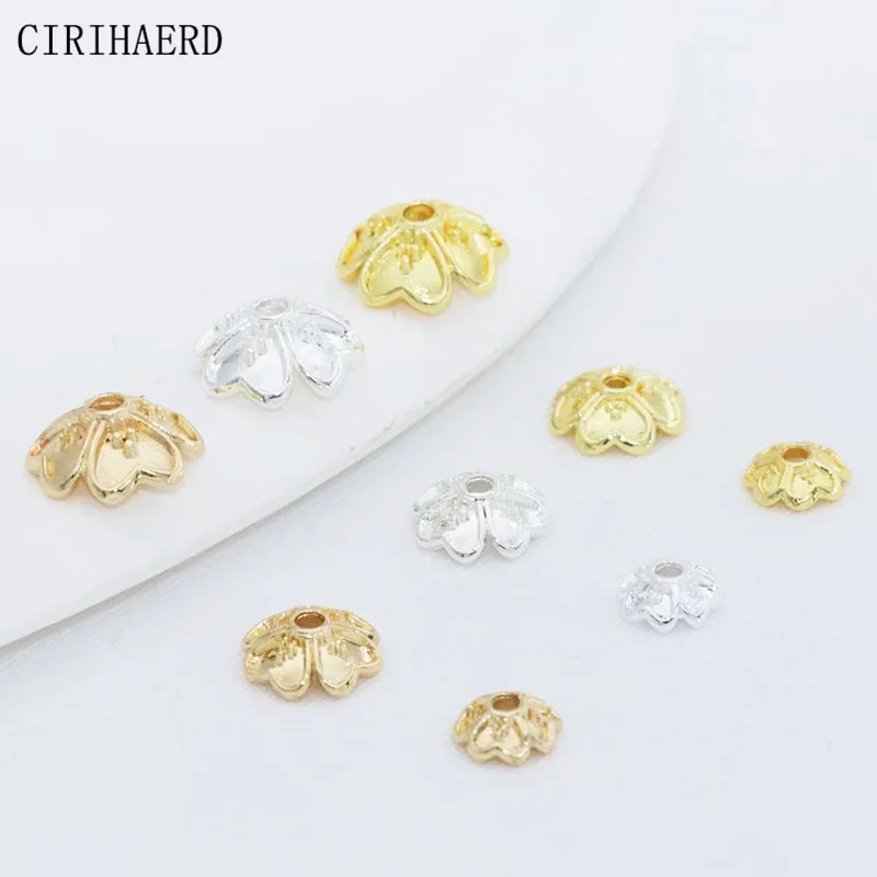 5.5mm 7.5mm 9.5mm Flower Petal Cap 14K Gold/Silver Plated Bead Caps For Jewelry Making End Caps DIY Handmade Beading Accessories
5.5mm 7.5mm 9.5mm Flower Petal Cap 14K Gold/Silver Plated Bead Caps For Jewelry Making End Caps DIY Handmade Beading Accessories