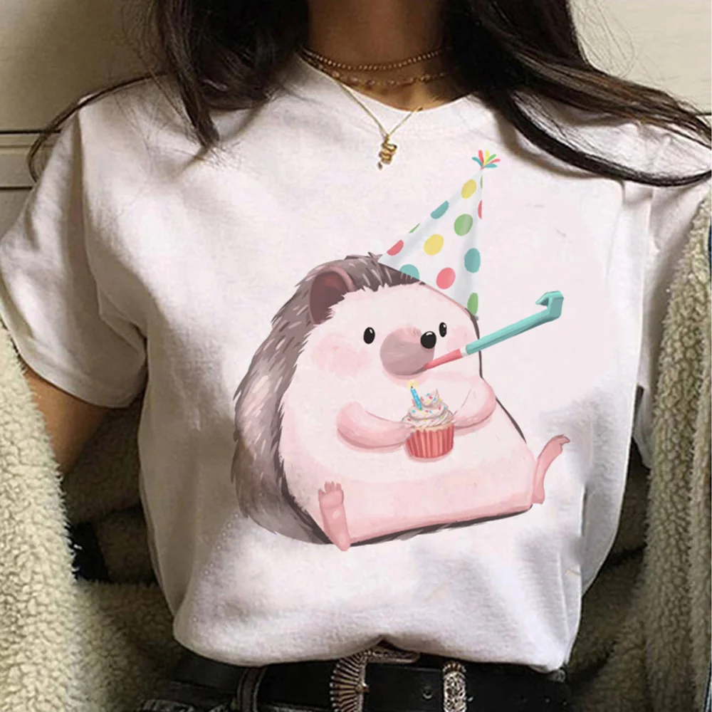 Hedgehog t-shirts women streetwear Japanese top girl harajuku comic designer clothing
Hedgehog t-shirts women streetwear Japanese top girl harajuku comic designer clothing